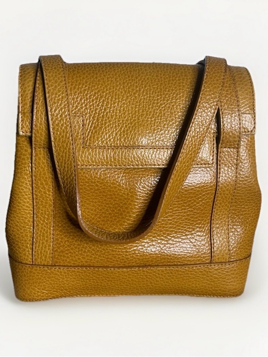Furla Handbags - Furla Classic Pebbled Leather Shoulder Bag in Cognac